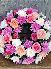 Pretty pinks wreath