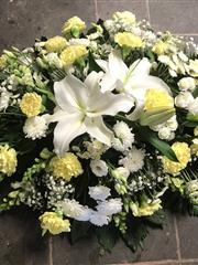 3ft)91cm) double ended yellow and white spray