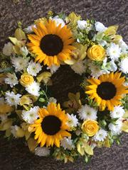 Sunflower wreath
