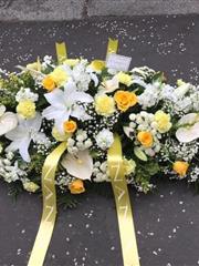 Summertime double ended casket spray 