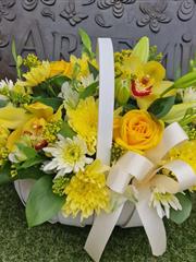 Lovely yellows basket 