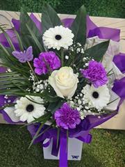 Juicy fruits in purples