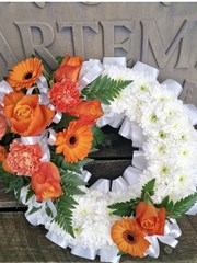 Orange based wreath